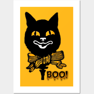 Black Cat- BOO! Posters and Art